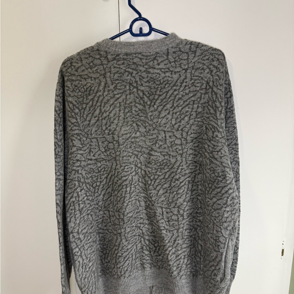 Stampd Men's Patterned Gray Button-Up Cardigan - image 3